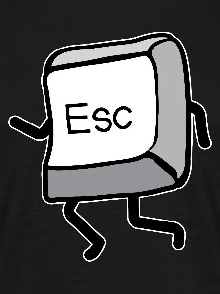 Cartoon Bewegung Esc-Taste