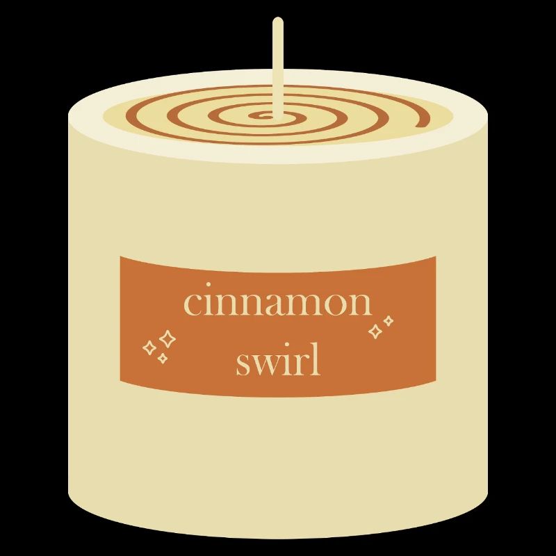 Bougie tourbillon de cannelle