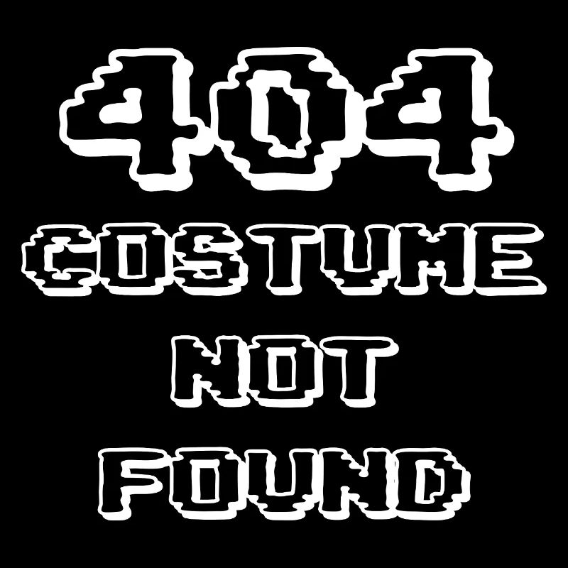 Costume 404 introuvable - Conception de fête d’Halloween
