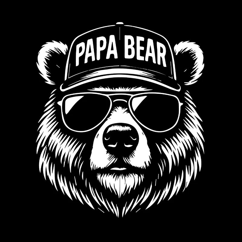 Papabear Sunglasses Cap Design