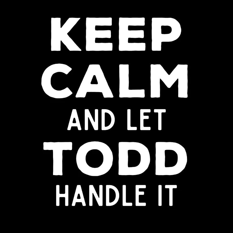 Keep Calm Lass Todd das regeln Lustiger Spruch