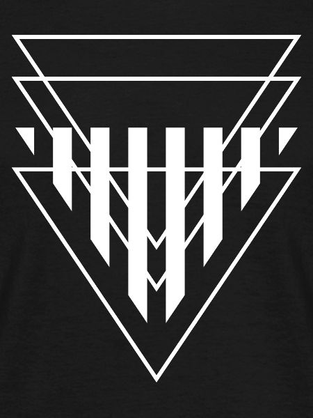 Triangular Crest Geometric Print