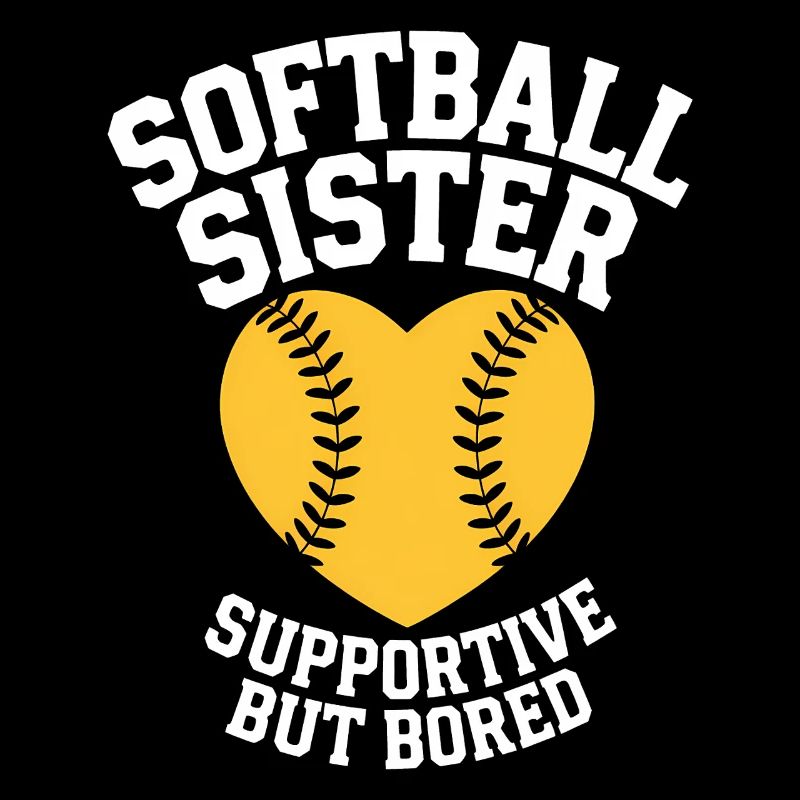 Softball Spruch Schwester Lustig Softball Geschenk