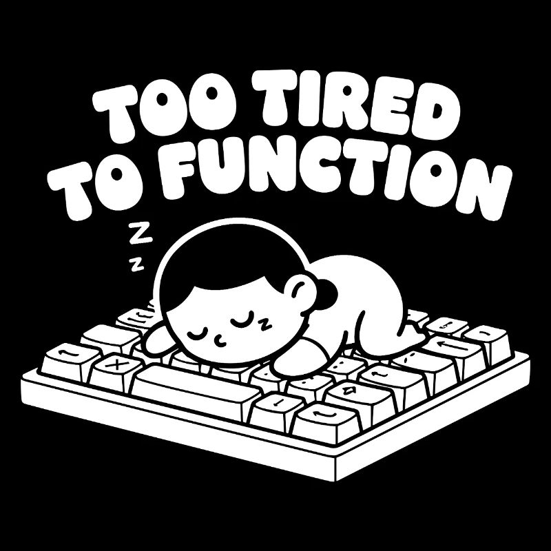 Too tired to work Keyboard