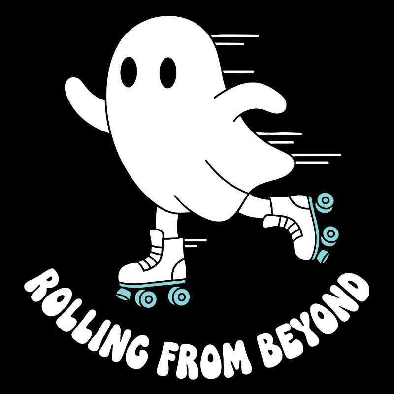 Ghost on roller skates