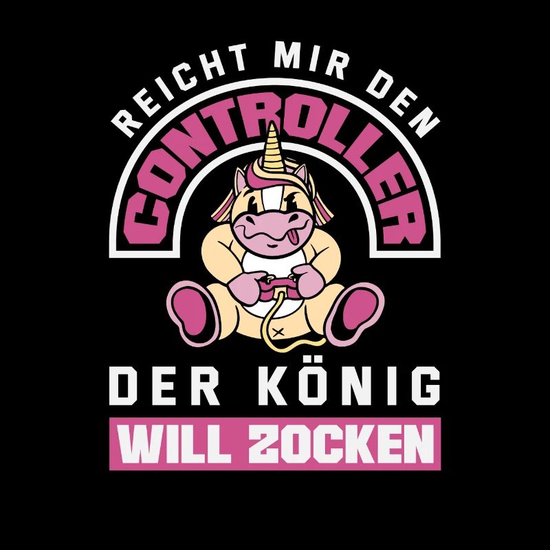 Hands me the controller – King wants to play