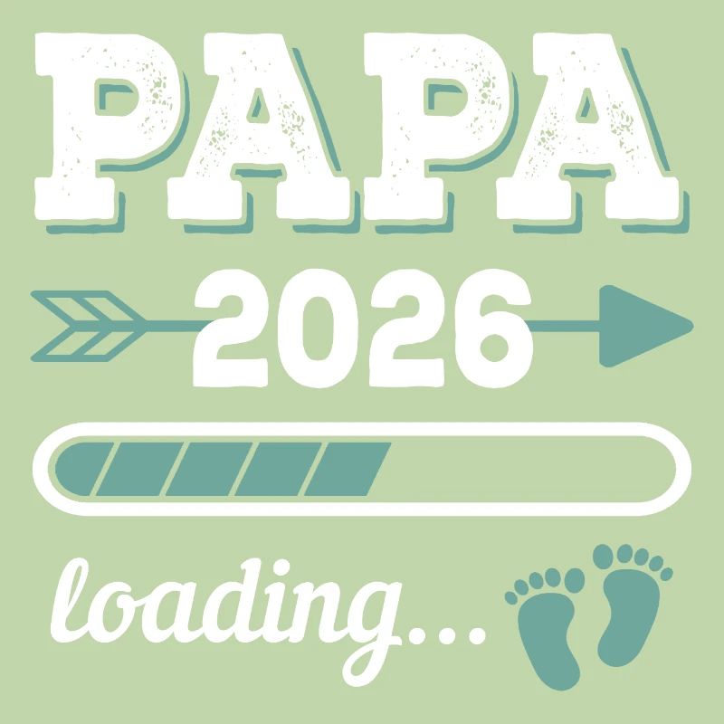 Papa 2026 Loading Werdender Vater Geschenkidee