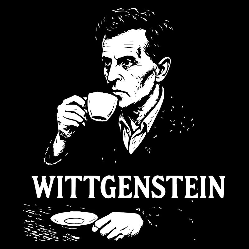 Wittgenstein Philosopher Coffee Portrait