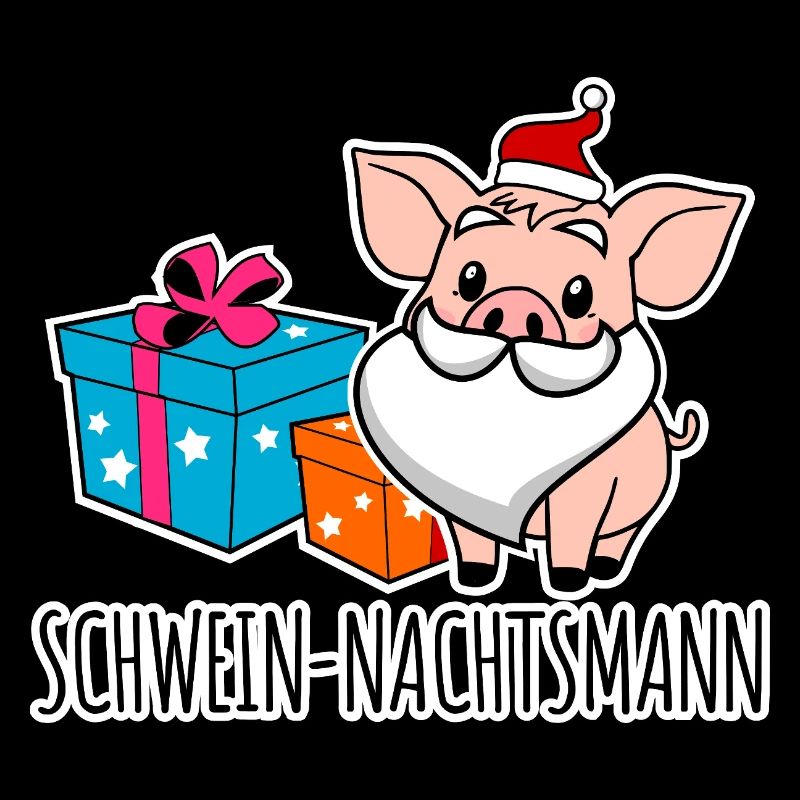 Fröhliche Weihnachten mit dem Schwein-Nachtsmann!