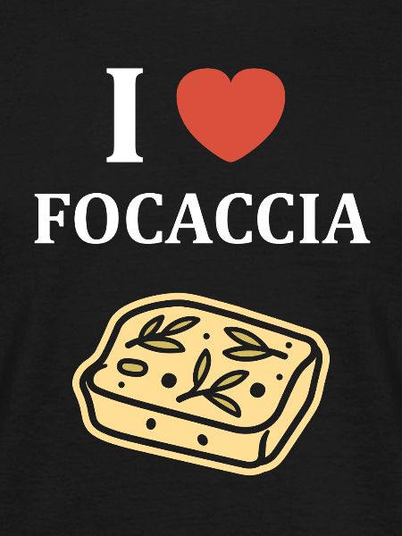 I Love Focaccia Illustration Bread