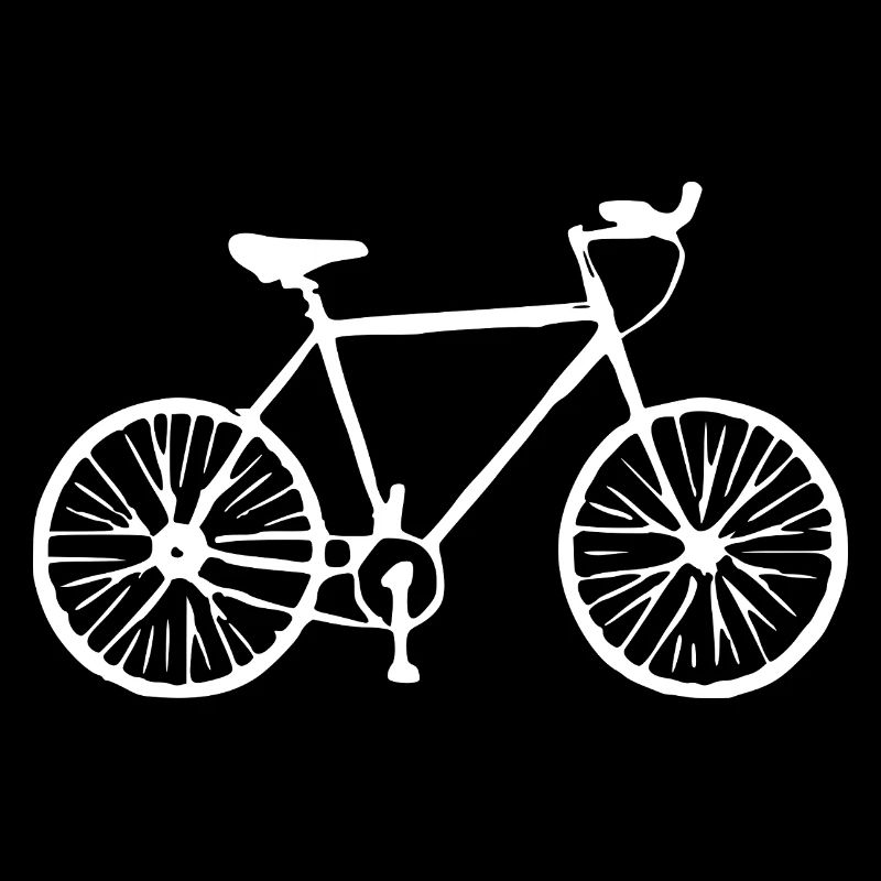 Fahhrad weiß Geschenk Radfahrer