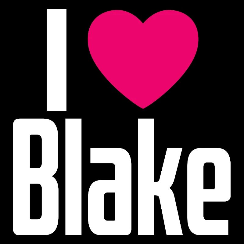 Ik hou van Blake Pink Heart Ik hou van Blake