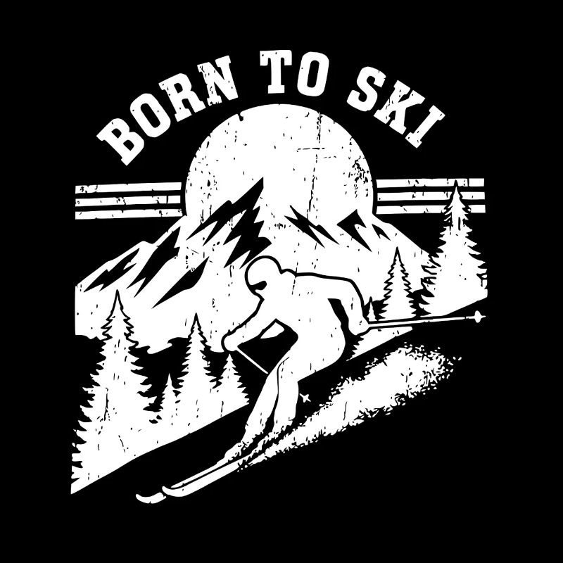 Né pour le ski Design Ski