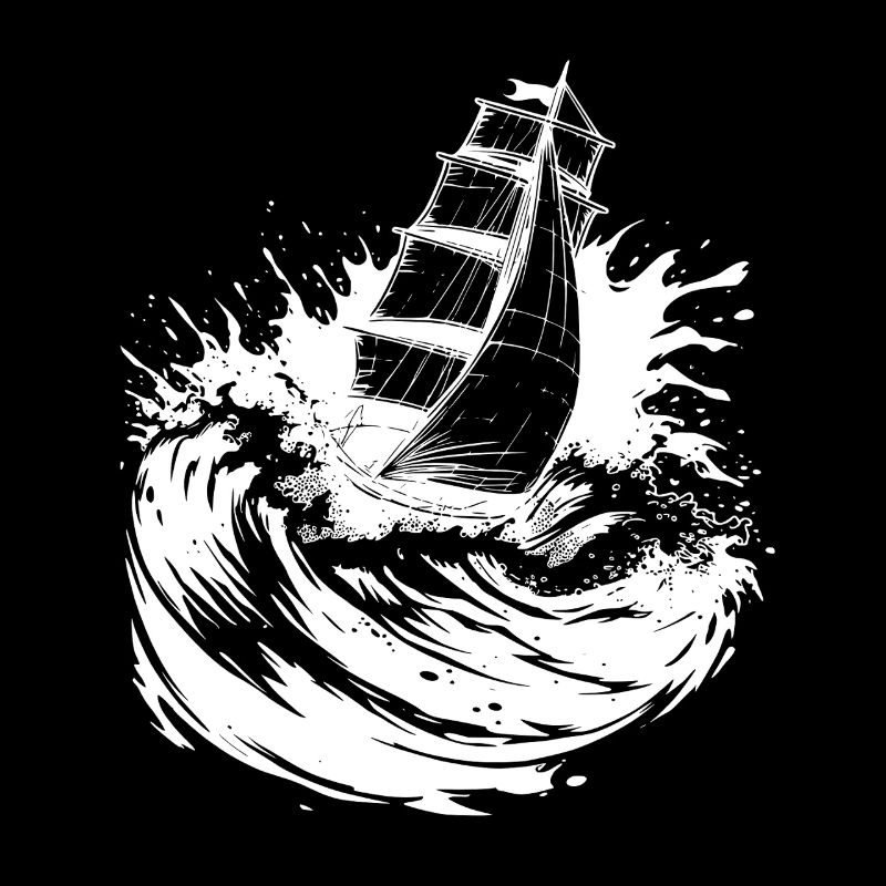 Energetic Sailing Art Sailor