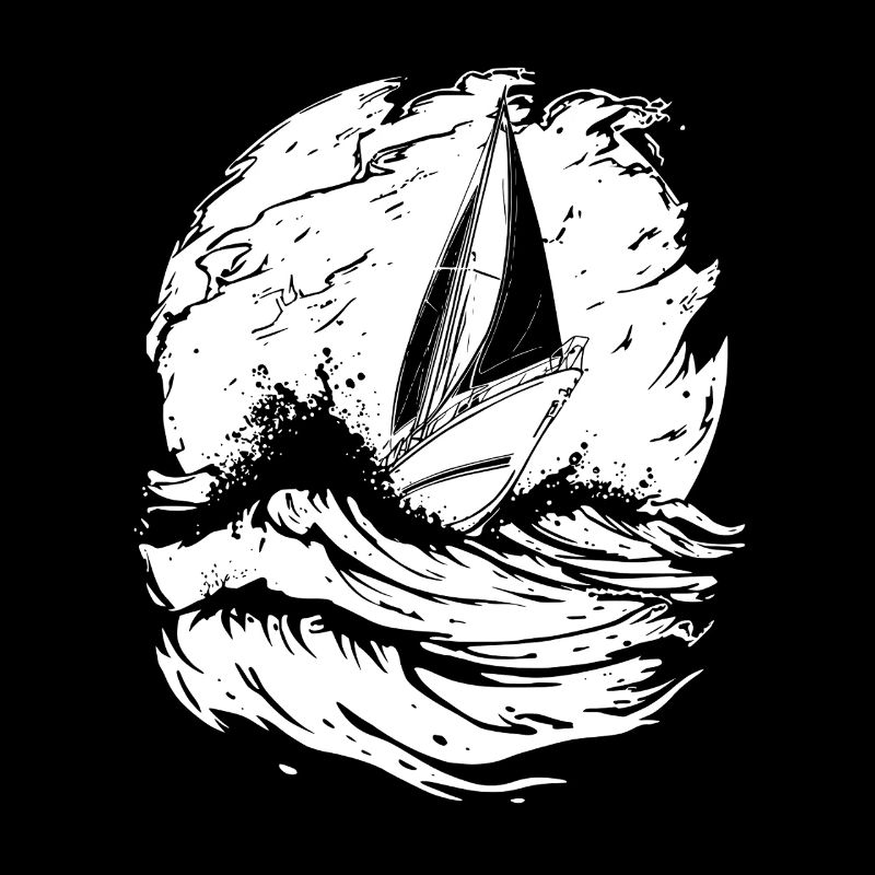 Sailing Boat Artwork Sailor