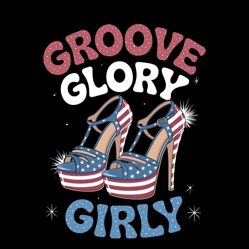 Groove Glory Girly Chaussures Design pour les Patriotes