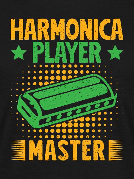 Funny Harmonica Player Master Harmonica