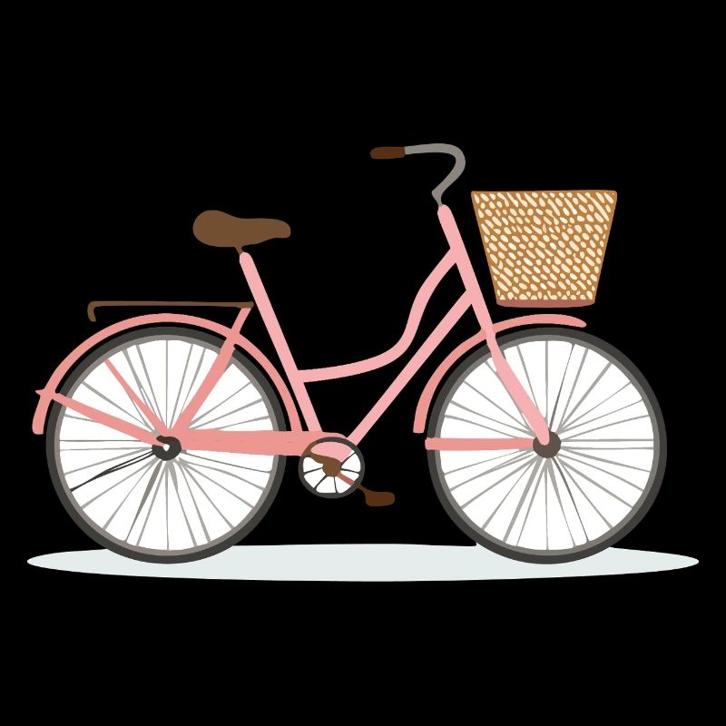 Pink Bicycle with Basket