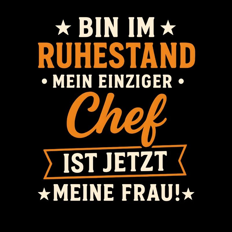 Witziges Ruhestand-Chef-Spruchdesign