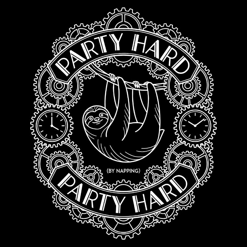 Party Hard Napping Sloth