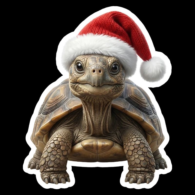 Gemuetliche Schildkroete feiert langsam