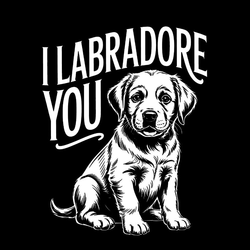 Ich Labrador, du Welpe entwirfst