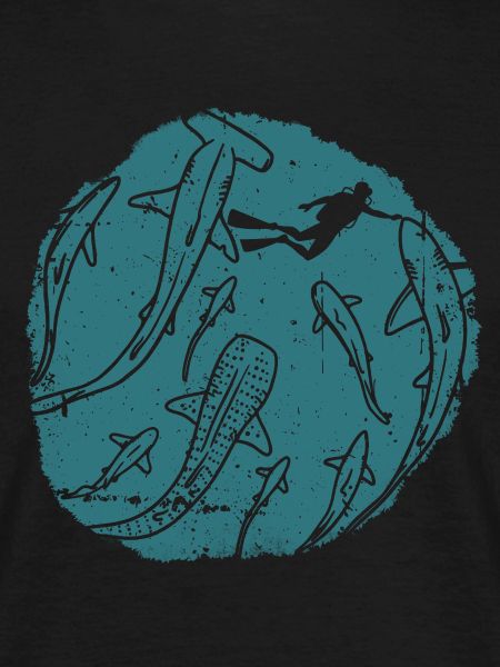 Deep Ocean Silhouette Circle