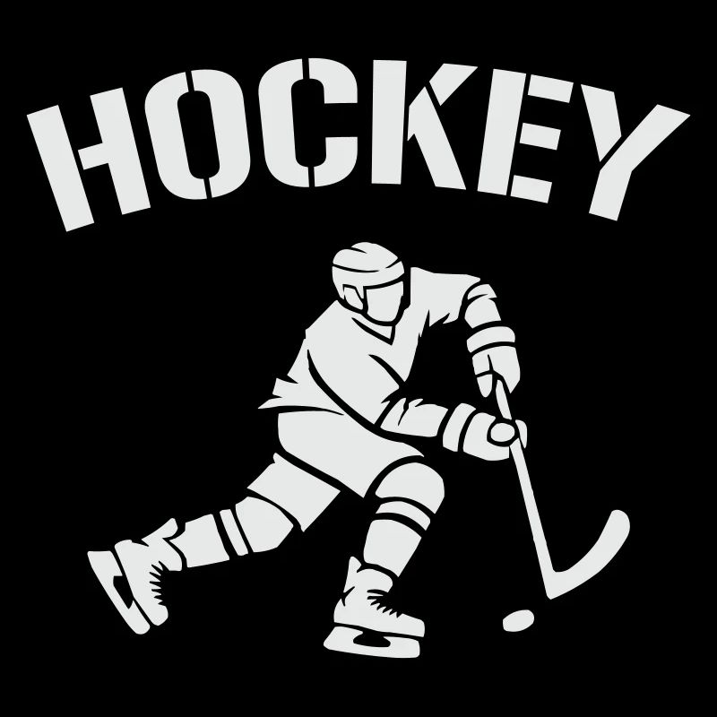 Hockey-Silhouette: Eiszeit auf dem Eis