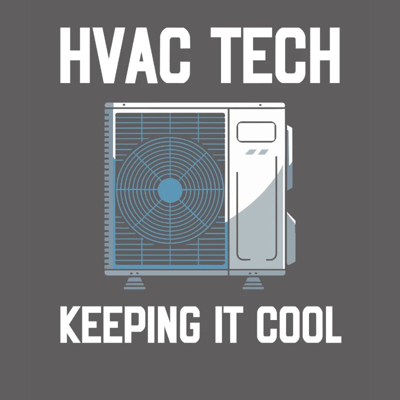 HVAC Tech Keeping It Cool Spruch Techniker