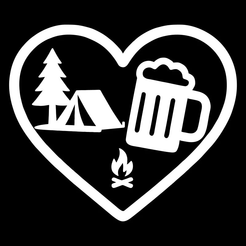 Heart Camping Bier