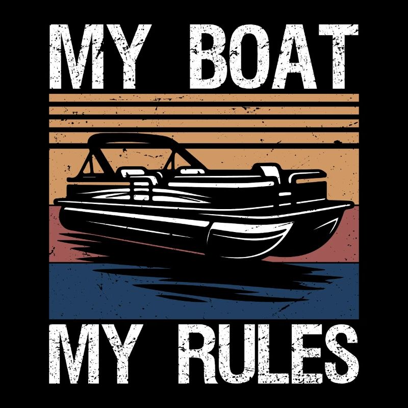 My Boat My Rules Funny Boating Captain Gift
