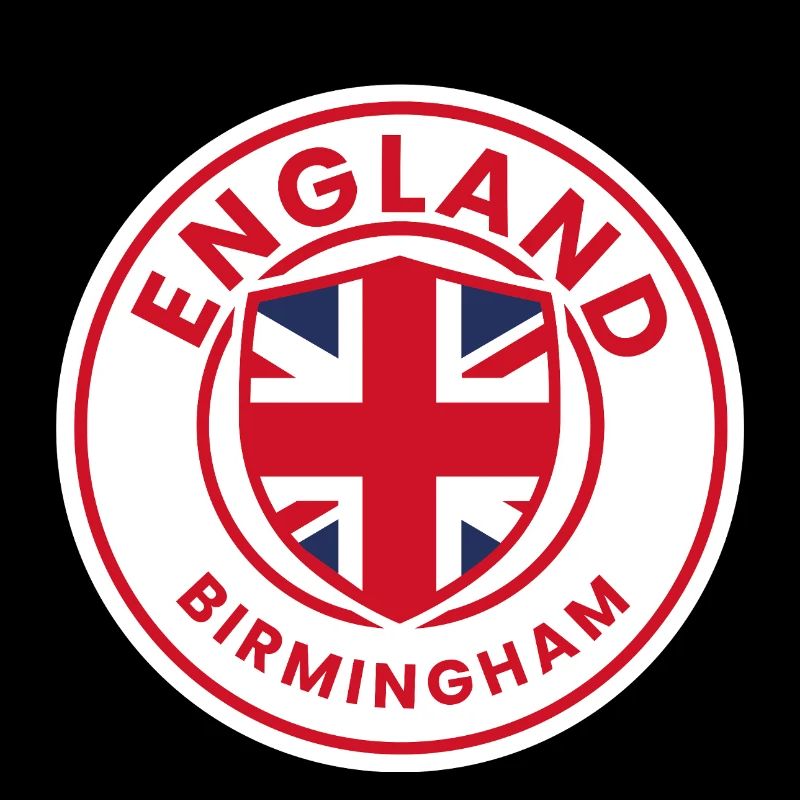 British badge in red, white, blue