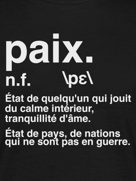 Peace Definition Dictionary Style