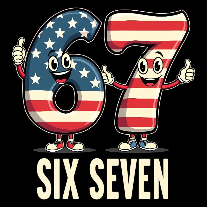 US Flag 67 Memes Six Seven