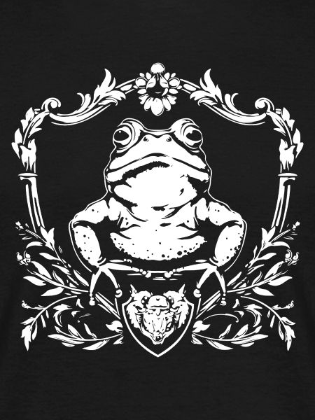 Toad in ornamental frame