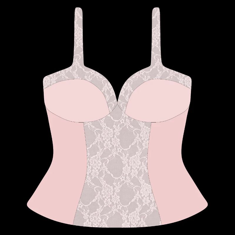 Lace Pink Corset Bodice