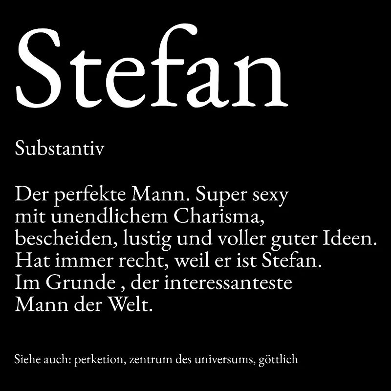 Explication du dictionnaire Stefan Prénom Stefan