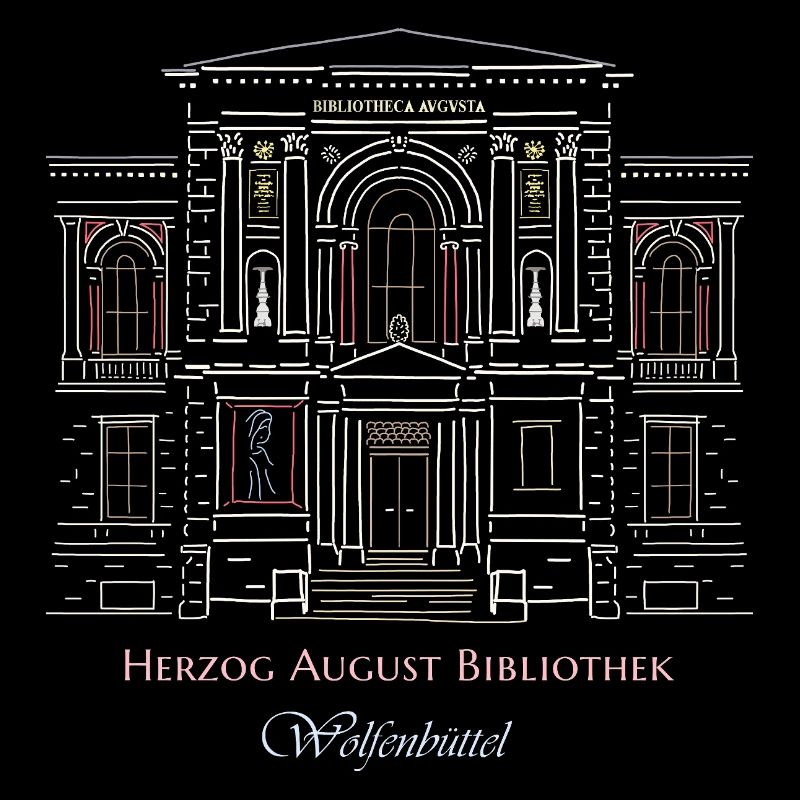 Wolfenbüttel, library hand-drawn