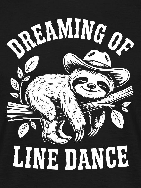 Dreaming sloth doing line dancing