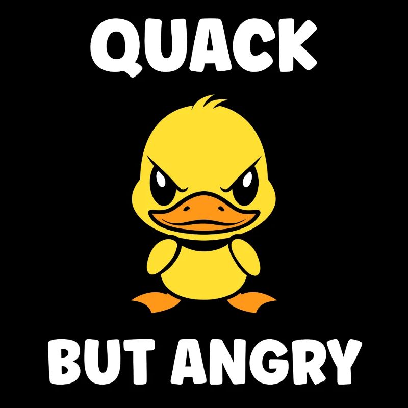Furious Duck Cartoon
