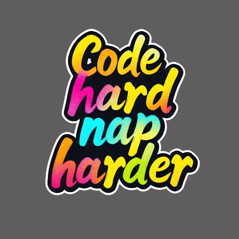 Code Hard Nap Harder Funny Programmer Tee