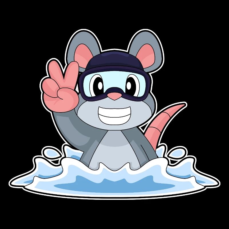 Lunettes de natation pour souris Été