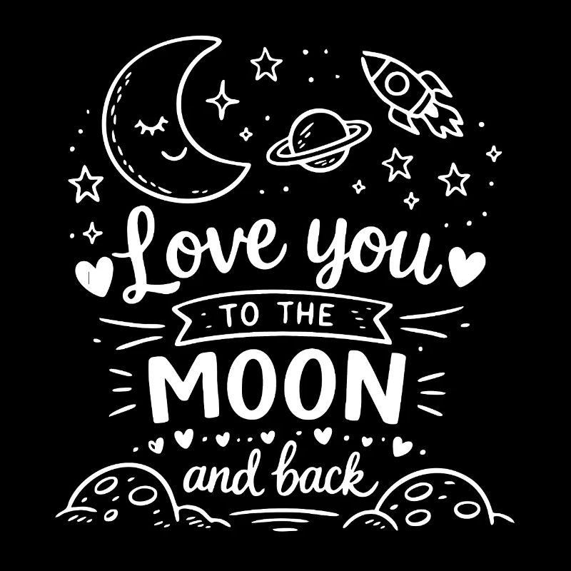Amour lunaire à la lune