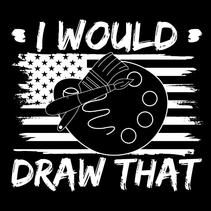 Funny Art Painter I'd Rather Be Painting Drawing