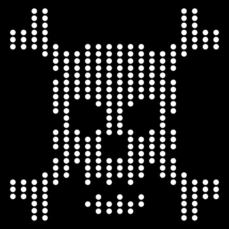 Dotted Skull Halftone