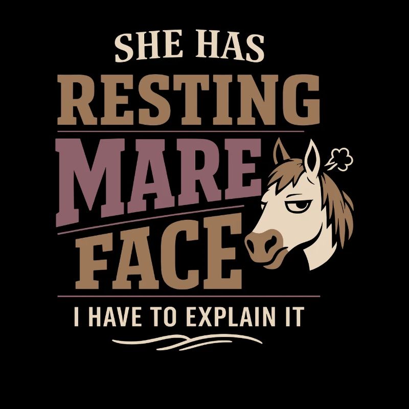 Humour d’humeur cheval Propriétaire expérimenté de chevaux