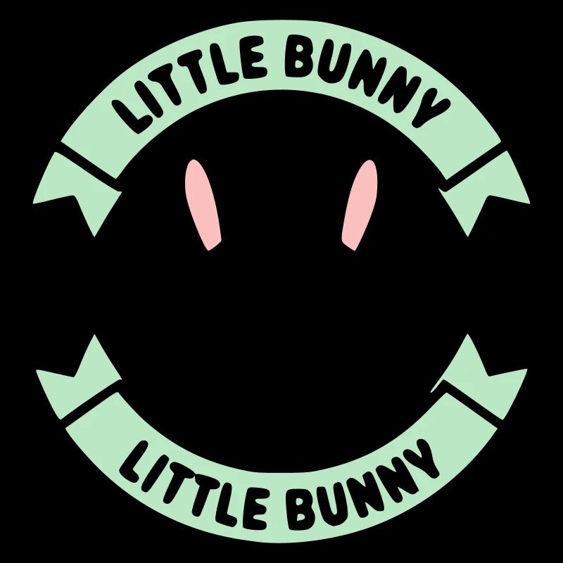 Badge du logo du petit lapin Mignon