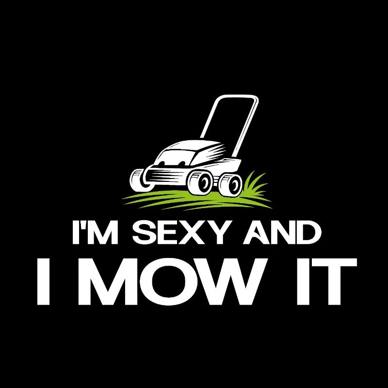 Diction sexy de tonte de pelouse