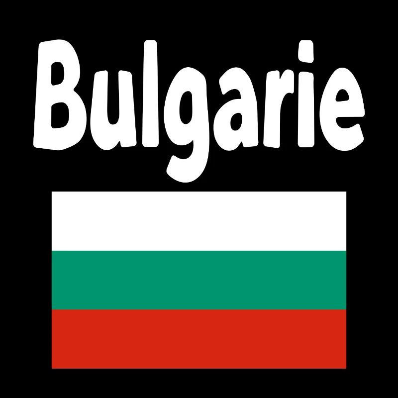 Bulgarie Drapeau et Typographie Bold