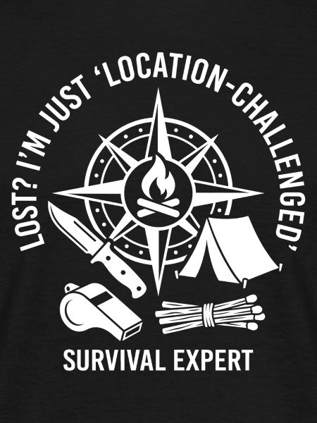 Survival Saying Compass Fire
